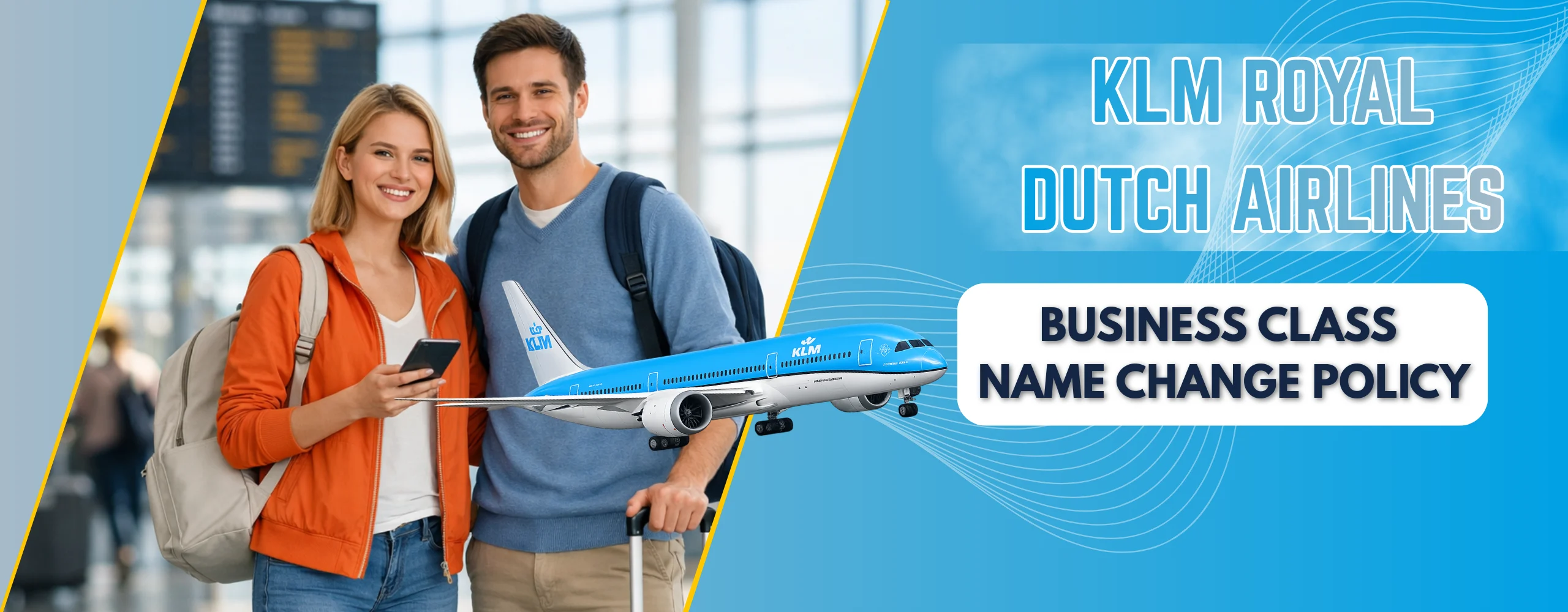 KLM Royal Dutch Airlines World Business Class Name Change Policy