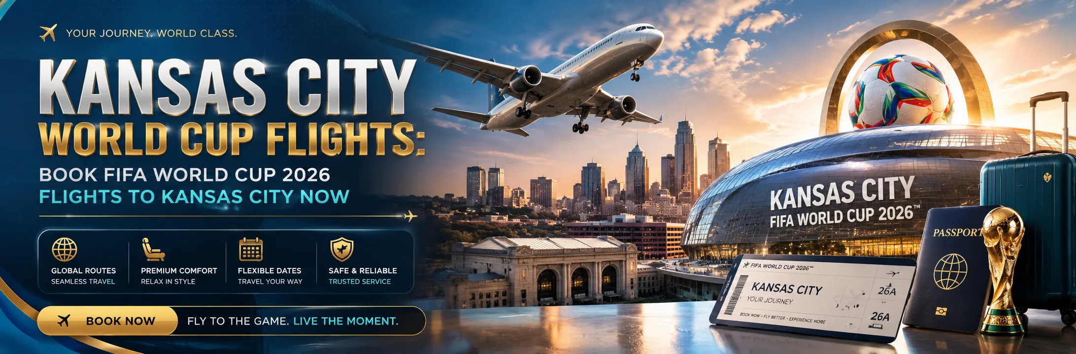 Kansas City World Cup Flights 2026 – Book FIFA World Cup 2026 Flights to Kansas City Now