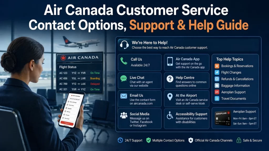 Air Canada Customer Service Contact Options Support & Help Guide