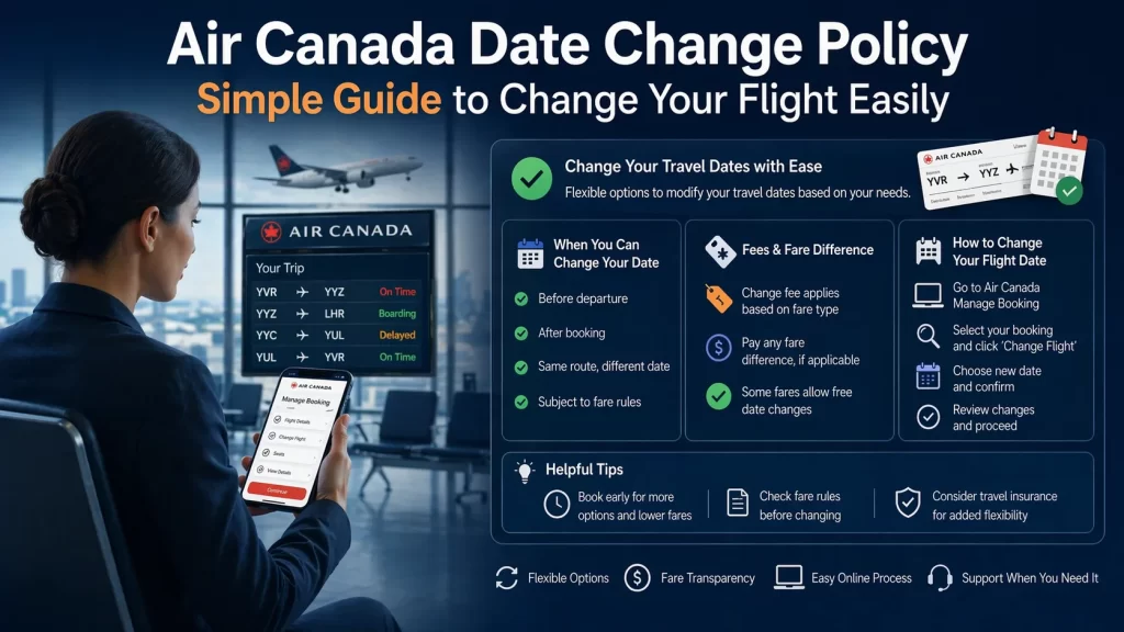 Air Canada Date Change Policy Simple Guide to Change Your Flight Easily