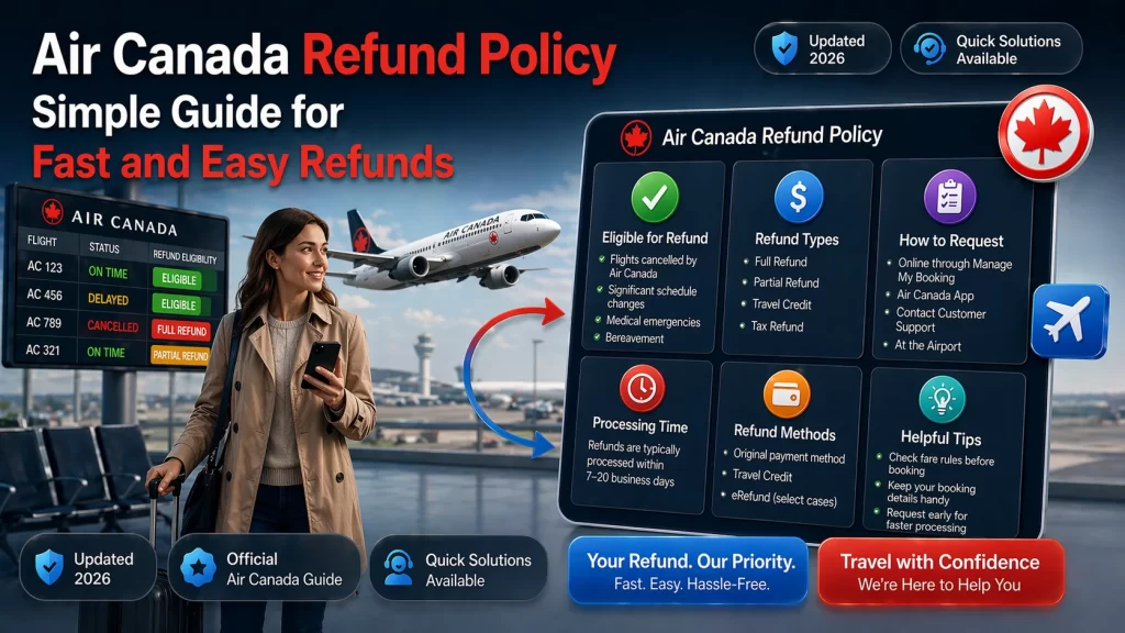 Air Canada Refund Policy Simple Guide for Fast and Easy Refunds