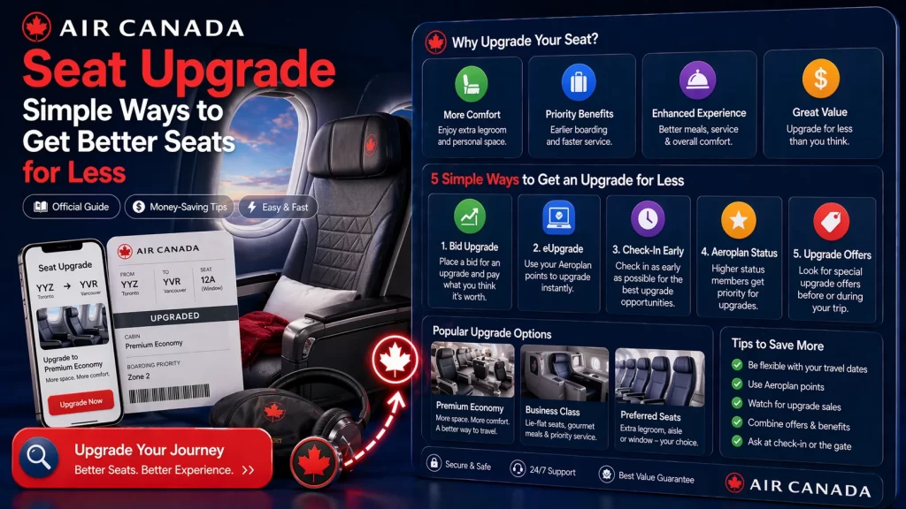 Air Canada Seat Upgrade Simple Ways to Get Better Seats for Less