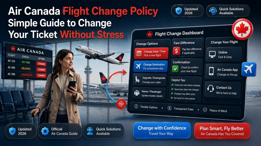 Air Canada flight change policy Simple guide to change your ticket without stress