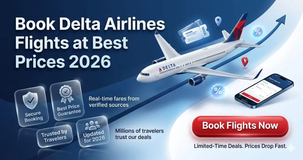 Book Delta Airlines Flights at Best Prices 2026
