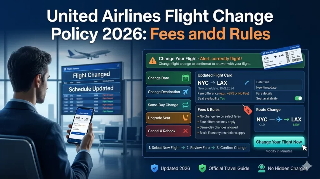 United Airlines Flight Change Policy 2026 Fees and Rules