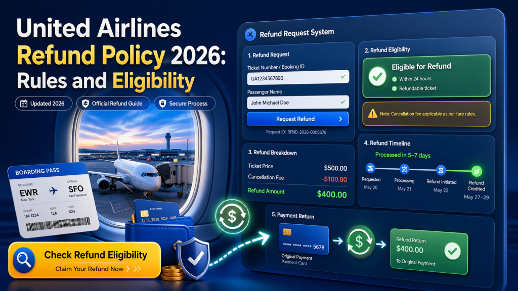 United Airlines Refund Policy 2026: Rules and Eligibility