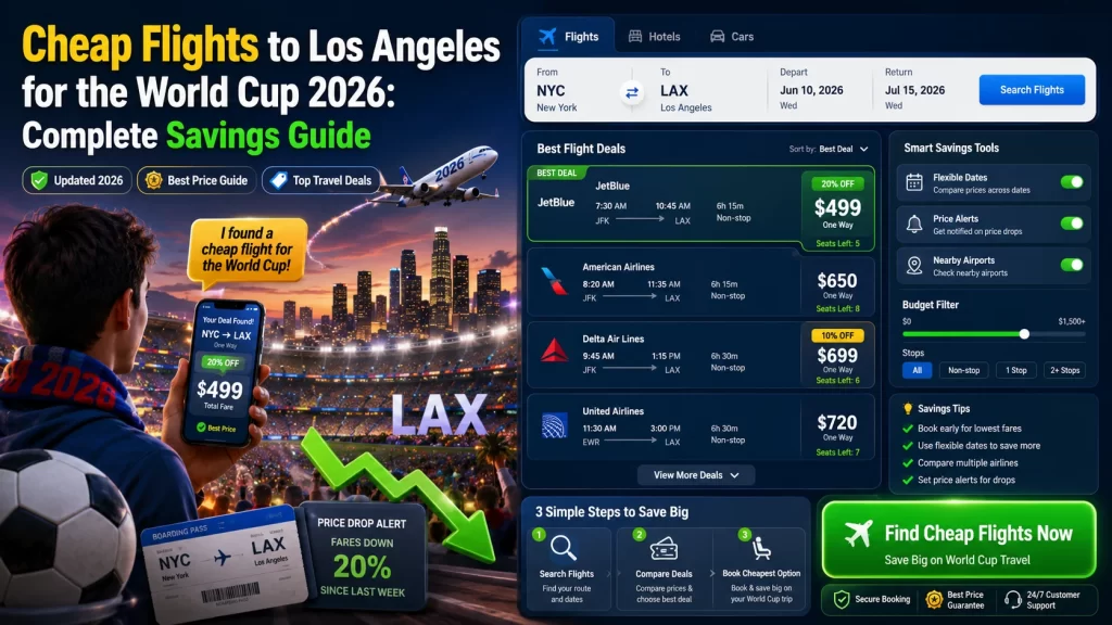 Cheap Flights to Los Angeles for the World Cup 2026: Complete Savings Guide