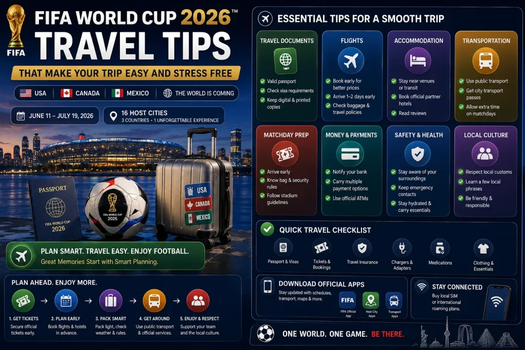 FIFA World Cup 2026 Travel Tips That Make Your Trip Easy And Stress Free