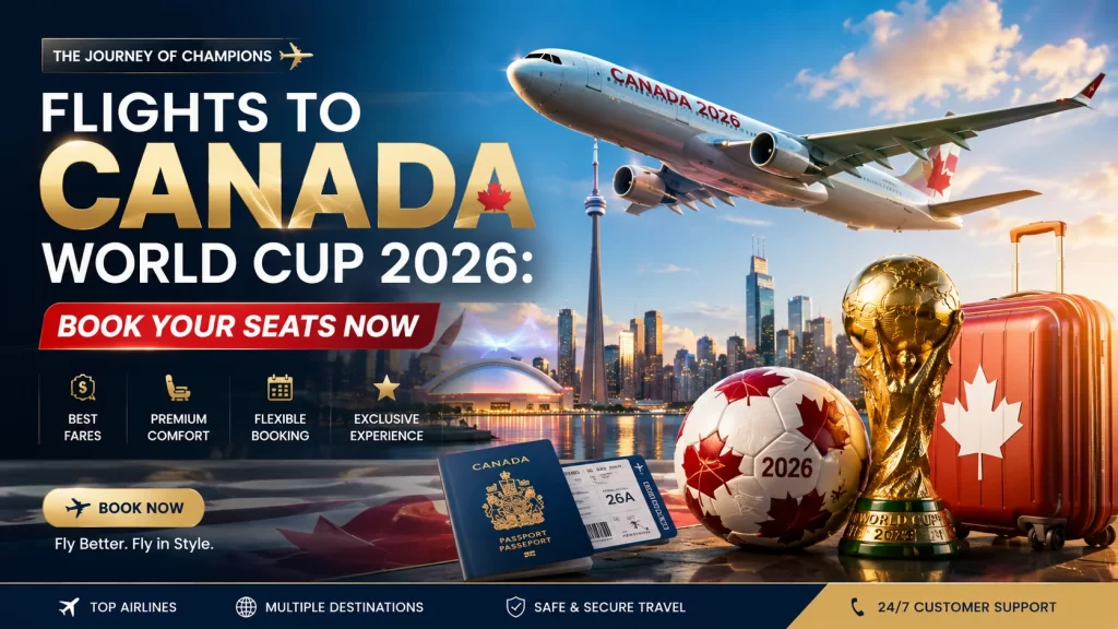 Flights to Canada World Cup 2026 Book Your Seats Now
