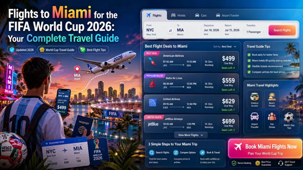 Flights to Miami for the FIFA World Cup 2026: Your Complete Travel Guide