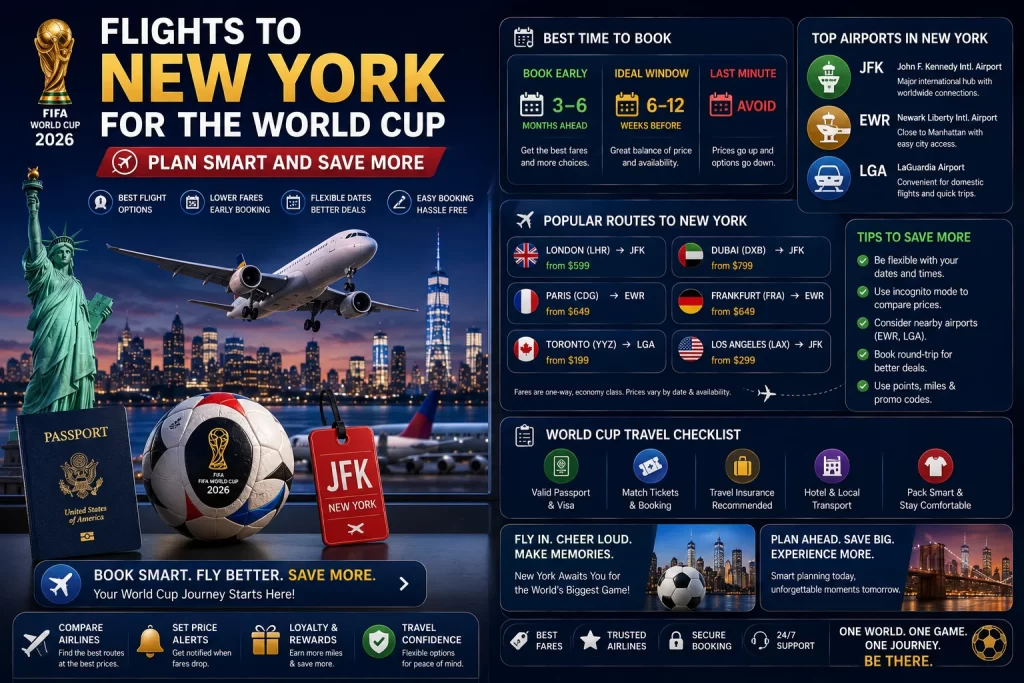 Flights to New York for the World Cup Plan Smart and Save More