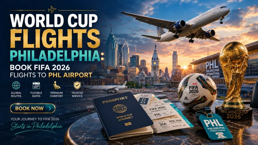 World Cup Flights Philadelphia: Book FIFA 2026 Flights to PHL Airport
