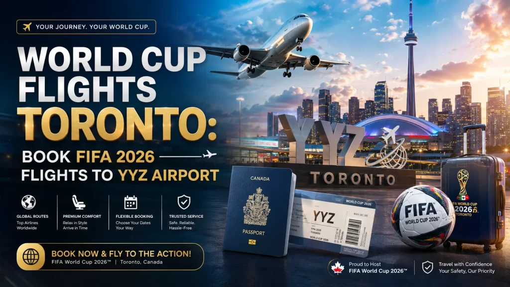World Cup Flights Toronto Book FIFA 2026 Flights to YYZ Airport