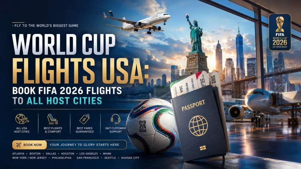World Cup Flights USA: Book FIFA 2026 Flights to All Host Cities